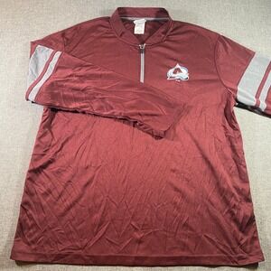 NHL Colorado Avalanche Pullover Maroon Gray 2XL Short Sleeve Shirt